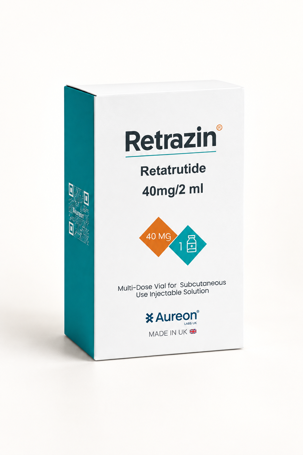 Caixa do produto Retrazin em fundo claro